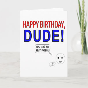 Fijne verjaardag, kerel kaart