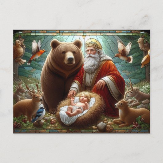 Fijne verjaardag kleine Jezus Briefkaart (Voorkant)