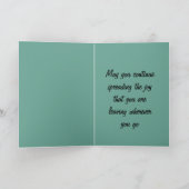 Fijne verjaardag lachende kat kaart (Binnen)