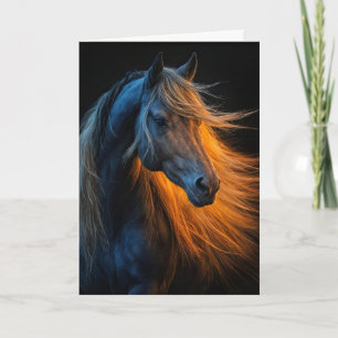 Fijne verjaardag met een prachtig paard kaart