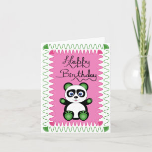 Fijne verjaardag met Green Panda Kaart
