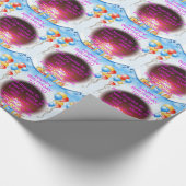 Fijne verjaardag met je kunstprint cadeaupapier (Hoek)