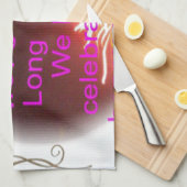 Fijne verjaardag met je kunstprint theedoek (Quarter Fold)