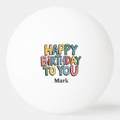 Fijne verjaardag met je naam pingpongballen (Voorkant)