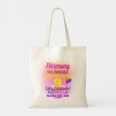 Fijne verjaardag (naam kind / leeftijd - bewerkbaa tote bag (Achterkant)