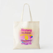 Fijne verjaardag (naam kind / leeftijd - bewerkbaa tote bag (Voorkant)