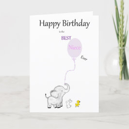 Fijne verjaardag op de BEST Niece Ever - KAART