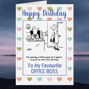 Fijne verjaardag op mijn Kantoor