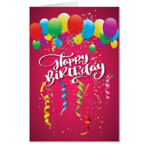 Fijne verjaardag overmaatse kaart