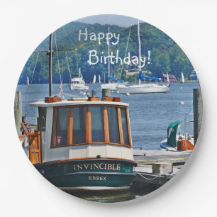 Fijne verjaardag papieren bordje