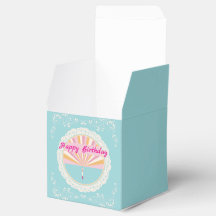 Fijne Verjaardag Pret Party Box, Blauwe Regenboog