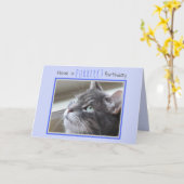 Fijne verjaardag van de kat kaart (Gele Bloem)