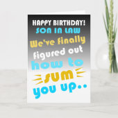 Fijne verjaardag van de wet kaart (Voorkant)