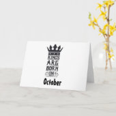 FIJNE VERJAARDAG VAN MIJN KONING GEBOREN IN OKTOBE KAART (Gele Bloem)