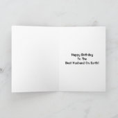 Fijne verjaardag voor de beste man op aarde! kaart (Binnen)