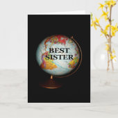 Fijne verjaardag voor de beste zuster op aarde! kaart (Gele Bloem)