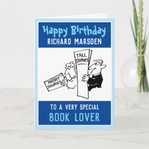 Fijne verjaardag voor een boekenliefhebber kaart