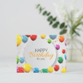 Fijne verjaardag voor jou briefkaart (Staand voorkant)