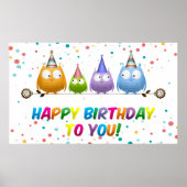 Fijne verjaardag voor jou, Hoot Owls, Poster (Voorkant)