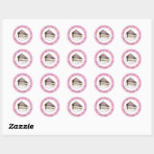 Fijne verjaardag voor jou ronde sticker (Vel)