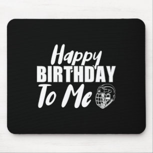 Fijne verjaardag voor me Hockey Ice Hockey Player Muismat