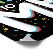 Fijne verjaardag voor mij, grappig verjaardagsfees poster (Hoek)