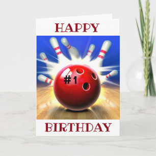 FIJNE VERJAARDAG VOOR MIJN FAVORIETE BOWLER FEESTDAGEN KAART