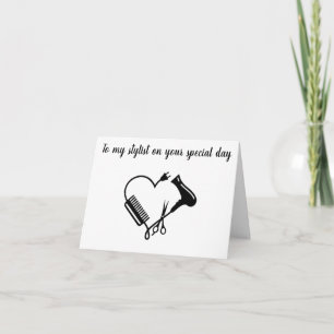 FIJNE VERJAARDAG VOOR ***MIJN STYLIST*** KAART