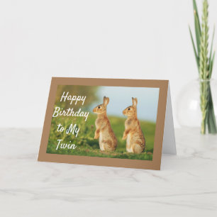 FIJNE VERJAARDAG VOOR MIJN "TWEELING" KAART