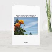 Fijne verjaardag voor mijn zus! Kaarten Pink Rose  (Achterkant)