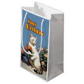 Fijne verjaardagskat klein cadeauzakje (Achterkant Gekanteld)