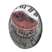 Fijne verjaardagstaart dartbord (Voorkant Rechts)