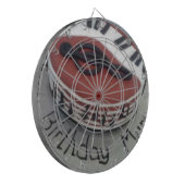 Fijne verjaardagstaart dartbord (Voorkant Links)