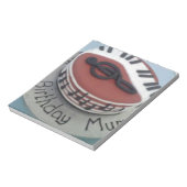 Fijne verjaardagstaart notitieblok (Gedraaid)