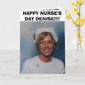 FIJNE VERPLEEGSTERDAG DENISE!!! KAART (Gele Bloem)