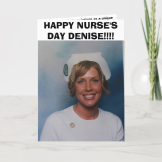 FIJNE VERPLEEGSTERDAG DENISE!!! KAART