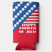 "Fijne vierde juli." Grappig citaat. Zomerfeest (Achterkant)