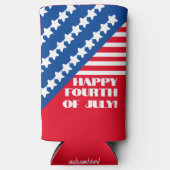 "Fijne vierde juli." Grappig citaat. Zomerfeest (Voorkant)