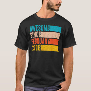 Fijne vierde verjaardag vier jaar oud Geweldige si T-shirt