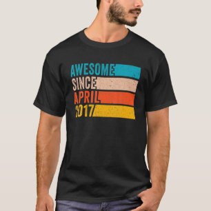 Fijne vijfde verjaardag 5 jaar oud Geweldige sinds T-shirt
