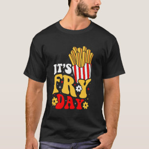 Fijne vrijdag! Het is Fry Day Schattige Friday Fre T-shirt