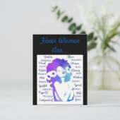 Fijne vrouwen zijn... bedankkaart (Staand voorkant)