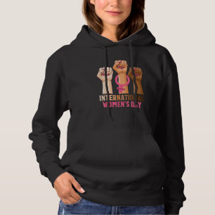 Fijne Vrouwendag 8 maart 2022 Internationale Vrouw Hoodie