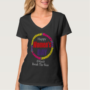 Fijne Vrouwendag 8 maart 2022 Internationale Vrouw T-shirt
