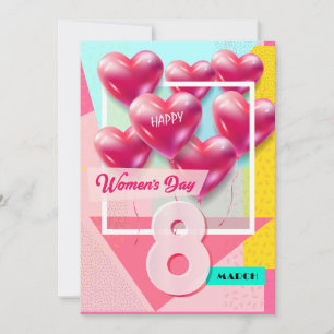 Fijne vrouwendag! 8 maart Internationale feestdag Kaart