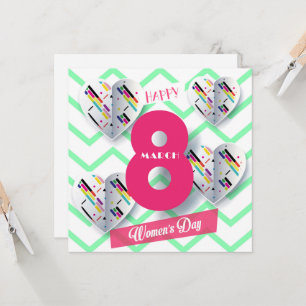 Fijne vrouwendag! 8 maart Internationale feestdag Kaart