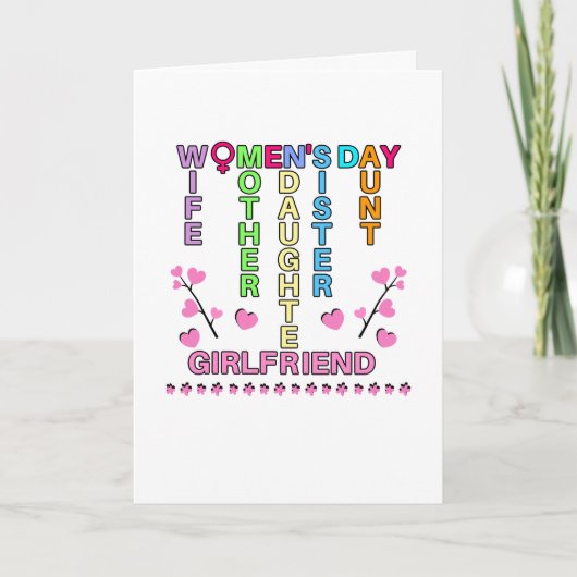 Fijne Vrouwendag Bedankkaart (Voorkant)