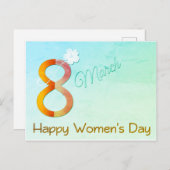 Fijne Vrouwendag Briefkaart (Voorkant / Achterkant)
