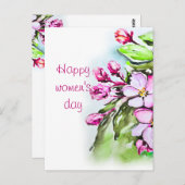Fijne vrouwendag briefkaart (Voorkant / Achterkant)