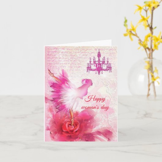 Fijne vrouwendag kaart (Gele Bloem)